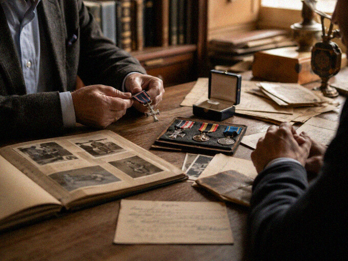 Beratungsgespräch zur diskreten Einschätzung historischer Militaria und Nachlassobjekte
