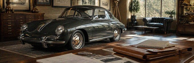 Historisches Fahrzeug in ruhiger Umgebung zur persönlichen Abstimmung eines möglichen Ankaufs